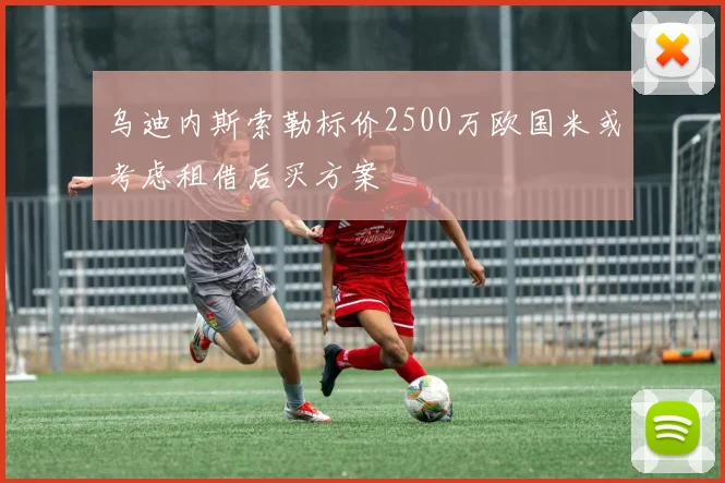 乌迪内斯索勒标价2500万欧国米或考虑租借后买方案